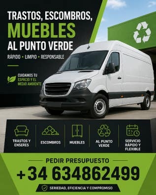 TRASTOS, MUEBLES, ESCOMBROS, BASURA
