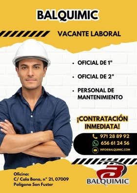 SE BUSCA PERSONAL DE OBRA Y MANTENIMIENT