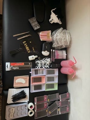 Material para extensiones de pestańas