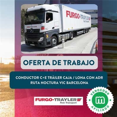 CONDUCTOR C+E TRÁILER CAJA / LONA