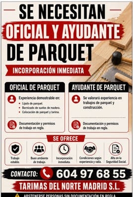 OFICIAL Y AYUDANTE DE PARQUET