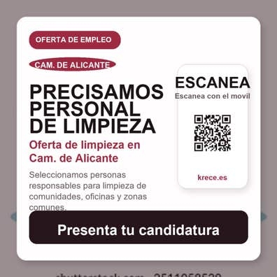 Se busca personal de limpieza