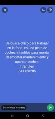 Se busca chico para trabajar en la feria