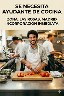 Ayudante de cocina - Las Rosas (Madrid)