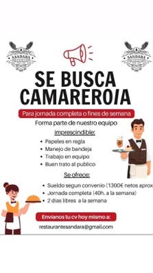 se busca camarer@