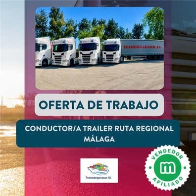 CONDUCTOR/A TRAILER RUTA REGIONAL MÁLAGA