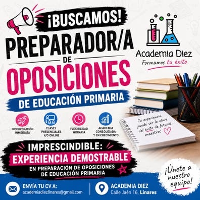 PREPARADOR/A OPOSICIONES E.PRIMARIA