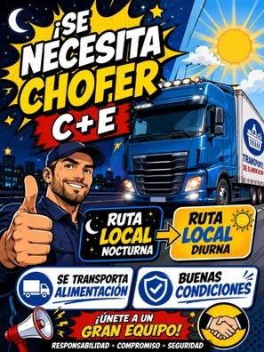 Chofer C+e ruta local