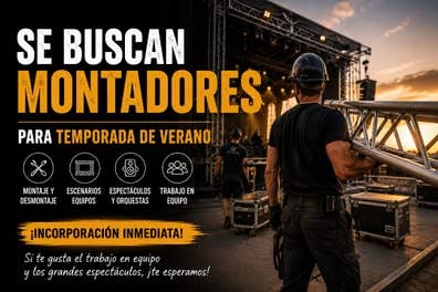 Técnicos de montaje de espectáculos