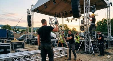 Técnicos de montaje de espectáculos