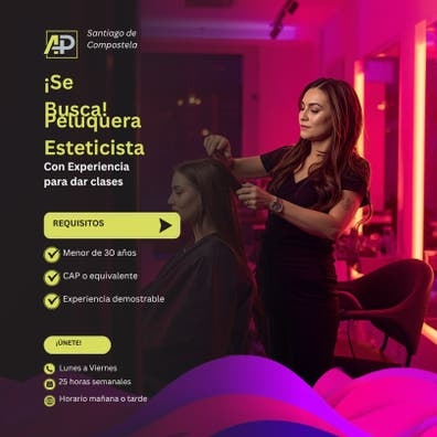 Profesora de peluquería y estética