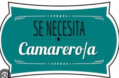 se necesita camarero/a con urgencia
