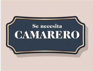 SE BUSCA CAMARERO