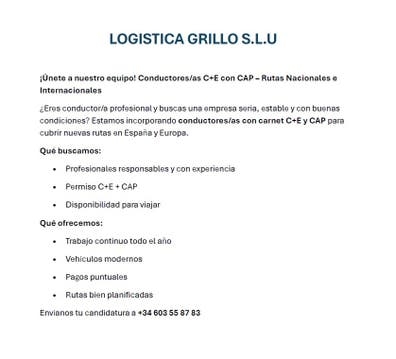 LOGISTICA GRILLO