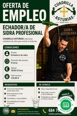 echador de sidra extra servico 5h