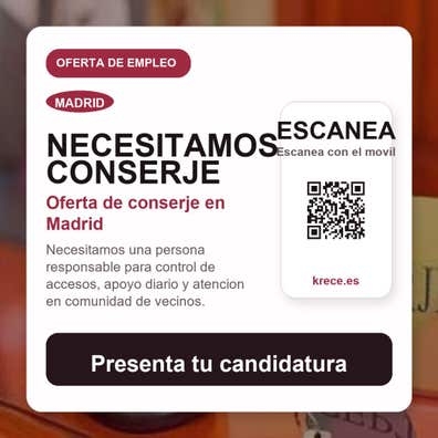 Buscamos conserje para comunidad de vec