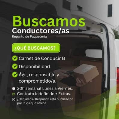 Conductor/a de reparto de paquetería