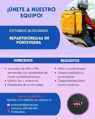 Buscamos repartidores de Glovo!!!!