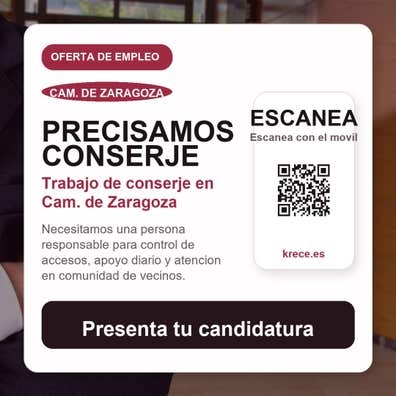 Buscamos conserje para comunidad de vec