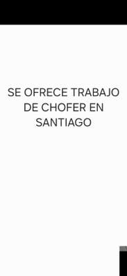 SE BUSCA CHOFER NOCTURNO EN SANTIAGO