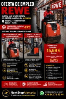 EMPLEO EN ALEMANIA – REWE LOGÍSTICA ❄️