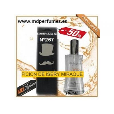 Perfume Hombre N 267 FICION DE ISERY MIRAQUE alta Gama 100ml