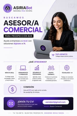 ASESOR/A COMERCIAL B2B