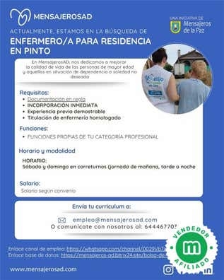 ENFERMERO/A RESIDENCIA PINTO