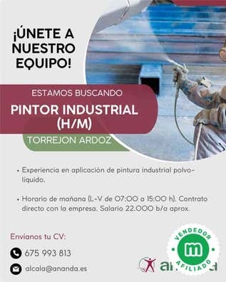 PINTOR INDUSTRIAL (H/M) TORREJON