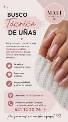 Buscamos manicurista.