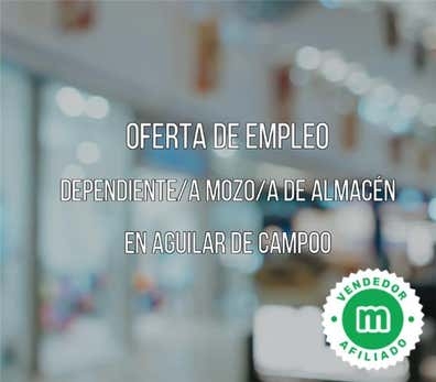 MOZO/A DE ALMACÉN EN AGUILAR DE CAMPOO