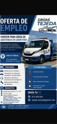 Chofer gruas asistencia