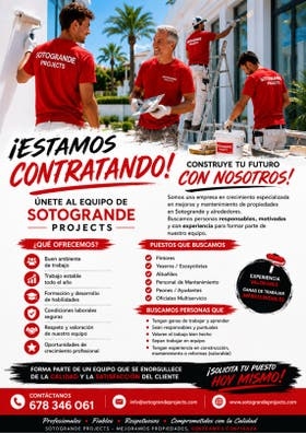 ¡Estamos contratando Sotogrande Projects