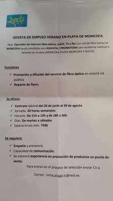 AZAFATA PROMOTORA COMERCIAL