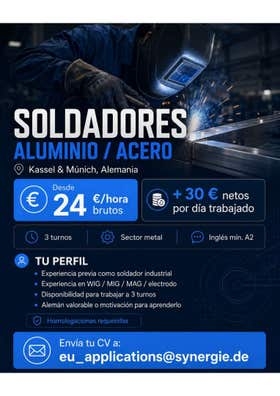Soldador MIG-MAG y Tig para Alemania