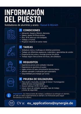 Soldador MIG-MAG y Tig para Alemania