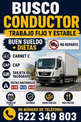Busco conductor carnet c