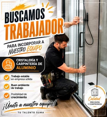 AYUDANTE MONTADOR CRISTALERIA Y ALUMINIO