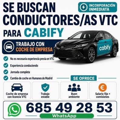 Se buscan conductores/as VTC – Incorpora