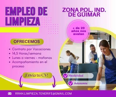 Empleo Pol. Ind. Güimar a tiempo parcial