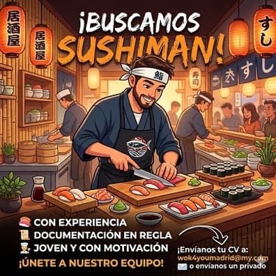 Wok 4 You busca sushiman