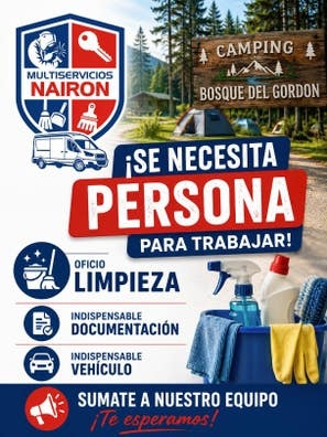 Se busca personal de Limpieza