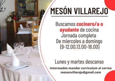 Cocinero/a o ayudante de cocina