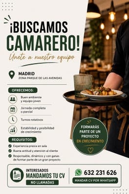 Necesitamos Camareros
