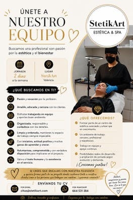 Buscamos esteticista