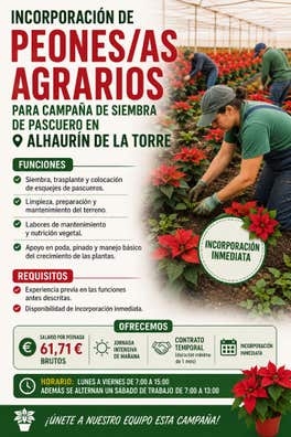PEONAS/ES AGRARIAS -ALHAURÍN DE LA TORRE