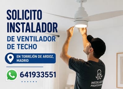 Instalador de ventilador de techo