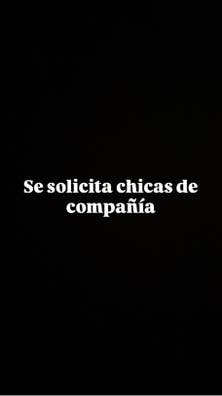 Se busca chicas para trabajar