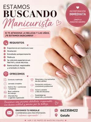 Manicurista con experiencia