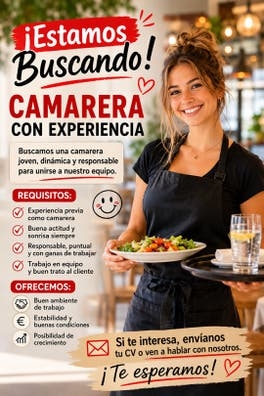 Busco camarera
